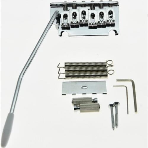 KAISH Chrome 2 Point ST Style Guitar Tremolo Bridge Locking System