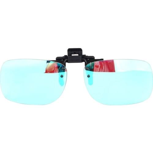 SHINU Color Blind clip on For Men Red Green Color Blind Corrective clip on with prescription glasses for red green color blind