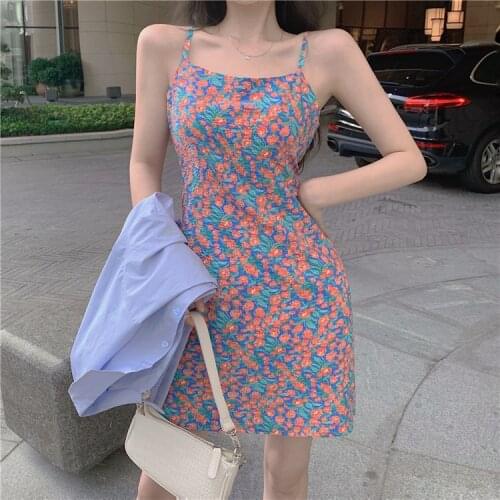 Платье летнее женское2021 Strapless Pleated Women Chiffon Dresses Female High Waist Spaghetti Strap Mini Dress Female clothing