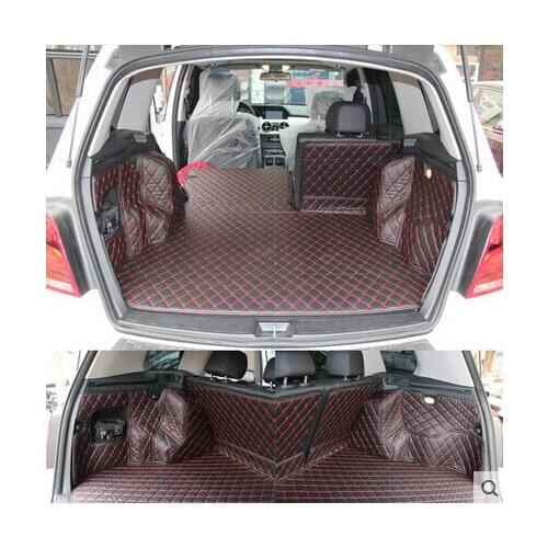 Non Slip Easy Clean Wholy Surrounded No Ordor Special Car Trunk Mats for Mercedes Benz GLK 250 Waterproof Leather Carpets