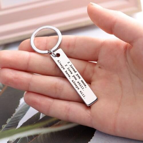 Oeinin Creative Keychain Man Always Have Always Will Key Chain Bags Boy Letter Color Letter Key Ring Zinc Alloy Pendant Brelok