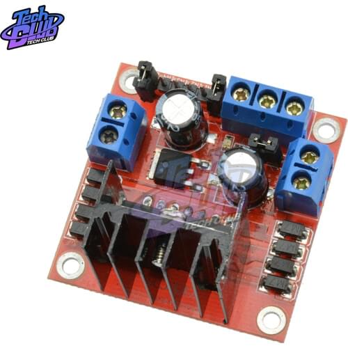 L298N Driver Board Module L298 Stepper DC Motor Car Robot Shield Expansion Development Board Plug-in Capacitor for Arduino
