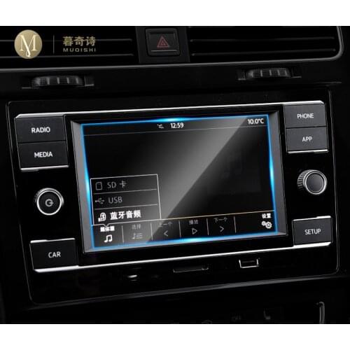 For Volkswagen Golf 2018 Automotive interior GPS navigation film LCD screen Tempered glass protective film Anti-scratch 6.5 Inch