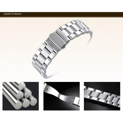 Watch Band Sliver Stainless Steel Bracelet Buckle Strap Clip Adapter for watch strap model super quality