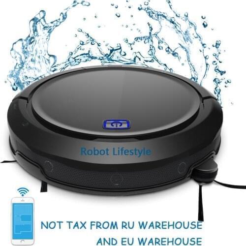 Robot Vacuum Cleaner QQ9 upgrade from cleaner QQ6,Map Navigation,Smart Memory,Wet & Dry,Robot aspirador ship from Russia Spain