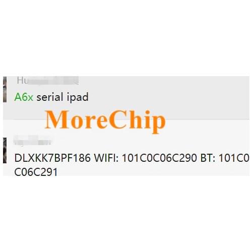 A5/A5X/A6X SN Serial NO. Number iCloud Unlock For iIPad 2/3/4/Mini/Mini1 Mac- WiFi BT Address A1395 A1403 A1458 A1432 A1454 1416