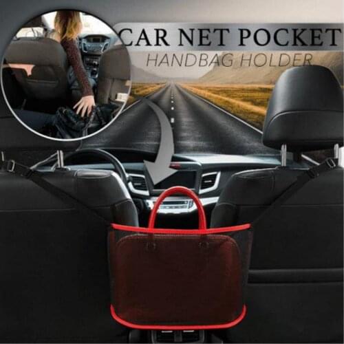 Car Net Pocket Handbag Holder Car Seat Storage Between Seat Storage Pet Net Barrier Dog Net Barrier Auto Interior Accessories