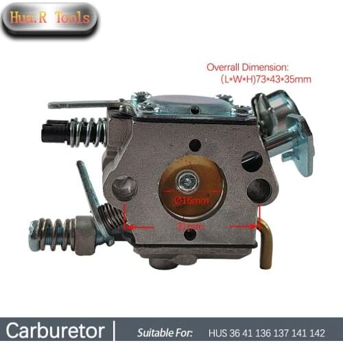 High Efficiency Gasoline Chainsaw Carburetor Replacement For HUS 36 41 136 137 141 142 Garden Tools