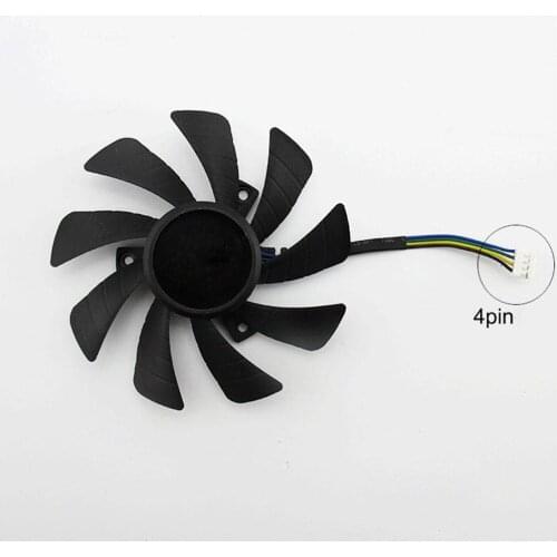 Graphics Card Cooling Fan Replacement T129215SH 4Pin Cooler Fan for GeForce GTX 1060 Mini 3GB ITX Repair Kit