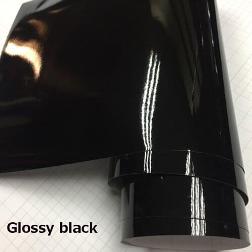 Car styling bright Black Glossy Black Vinyl Car Decal Wrap Sticker Black Gloss Film Wrap Retail For HOOD Roof Motorcycle Scooter
