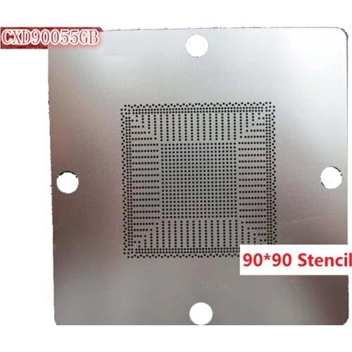 Direct heating 80*80 90*90 BGA Stencil For CXD90055GB CXD 90055 GB BGA Stencil Template Chip Reballing Repair Tools