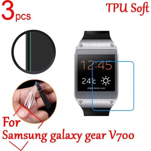 3pcs Ultra Clear TPU Soft LCD Full Screen Protector Film cover For Samsung galaxy Gear 1/2 2 Neo v700 R381 R380 Smart Watch Film