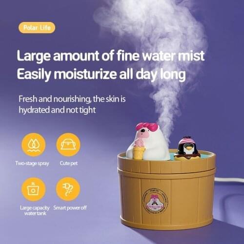 Living Room And Room Decoration Humidifier Aromatherapy Cute Cartoon Animal Air Oil Diffuser Polar Species Home Moisturize Spray