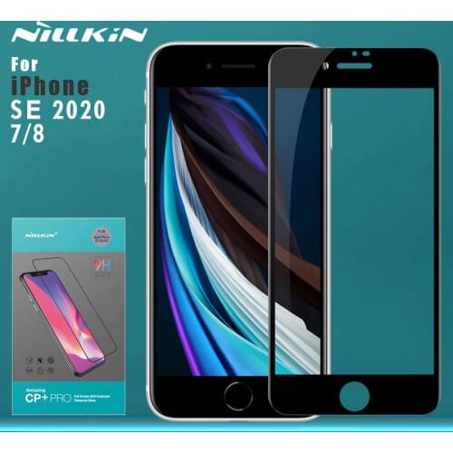 For iPhone SE 2020 Glass Nillkin CP+PRO Full Cover Tempered Glass Screen Protector for iPhone SE2020 7 8 Nilkin Glass