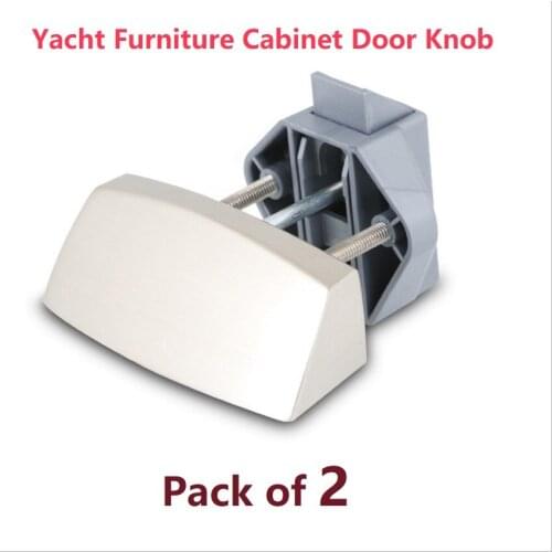 RV Button Latch Keyless Ship Curved Handle Locks for Motor-home Yacht Furniture Cabinet Door Ceiling Cupboard pack of 2