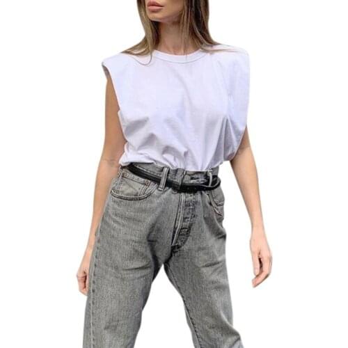 Womens Sexy Casual Slim Sleeveless Tank Tops Summer 2020 Solid Top For Ladies Fitness Vest Women Clothing Summer Tops Women