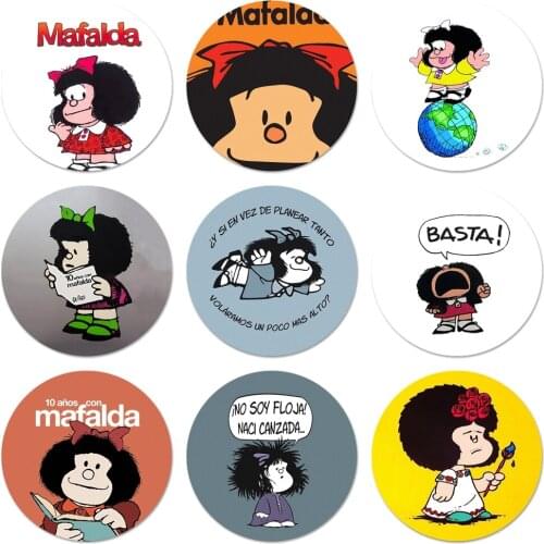 58mm Spanish Comic Icons Pins Badge Decoration Brooches Metal Badges For Backpack Decoration