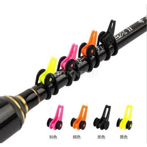 1000Pcs/Lot Fishing Rod Easy Secure Hook Keepers Holder Lures Jig Hanger Adjustable With Rubber Rings