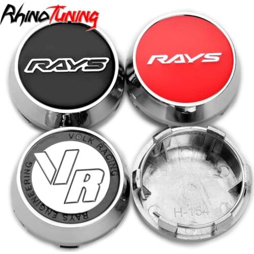 4pcs 60mm 56mm Car Wheel Center Hub Caps for Rims Volk Racing Auto Accessories Rays Wheels Emblem Badge