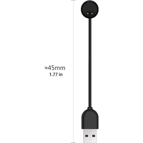45mm Magnetic Charger Cable Replacement for Mi Band 5 TPE/Copper Material Soft and Fast Transmission Charging Cable