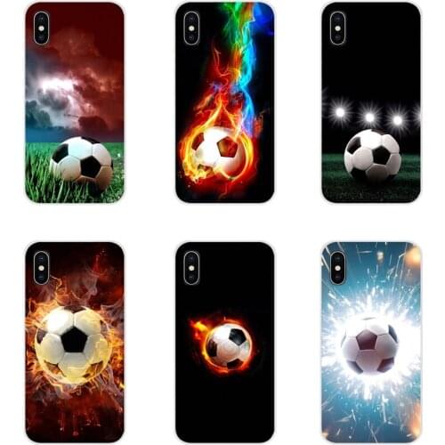 Fire Football Soccer Ball Accessories Phone Shell Covers For Huawei Y5 Y6 Y7 Y9 Prime Pro GR3 GR5 2017 2018 2019 Y3II Y5II Y6II