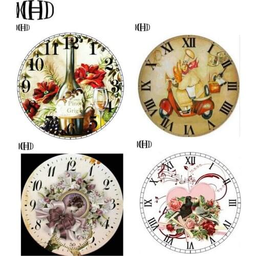 Diy Diamond Embroidery Clock Icon Diamond Painting Wall Clock Full Round Diamond Cross Stitch Mosaic Living Room Time Decoration