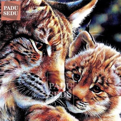 5d Diy Animal Diamond Painting Wild Lion Mothers Love 3d Daimond Embroidery Animals Full Square Mosaic Cross Stitch Decor Home