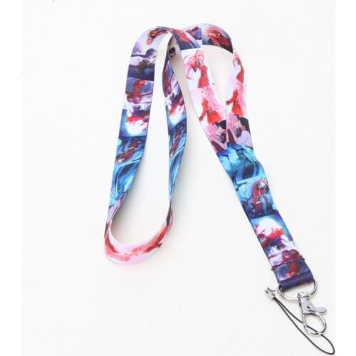 44cm Anime DARLING in the FRANXX HIRO 02 ZERO TWO Satin Phone Rope Chain Camera Strap Clip Cord Charm Lariat Lanyard Toy
