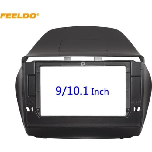 FEELDO Car Stereo 9"/10.1" Big Screen 2Din Fascia Frame Adapter For Hyundai IX35 Dash Audio Fitting Panel Frame Kit #HQ6525