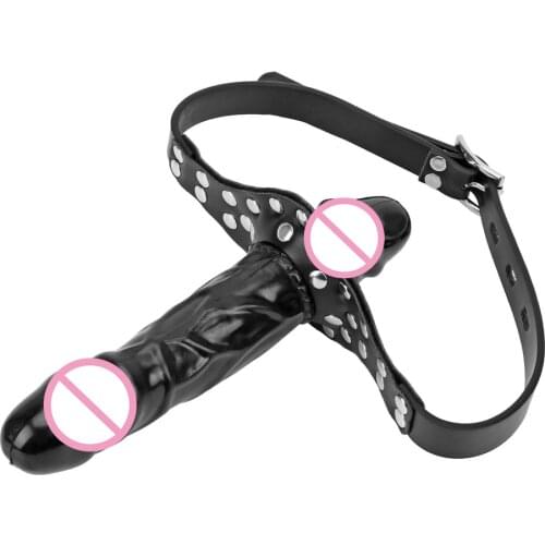 Bandage Strapon Dildos Anal Plug Mouth Gag Sex Toys For Women Couples Tools Real Penis Erotic Machine Adults Games Sex toys