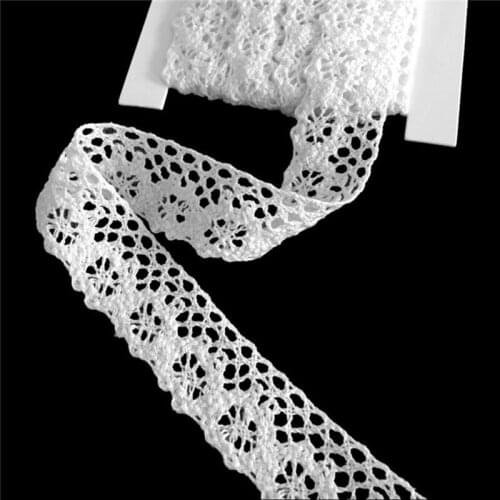 2 meters Sewing White ace Ribbon Trim Guipure 28mm width, for Craft Scrapbooking Embroidery DIY Gift Packing Decoration 7LS56-1