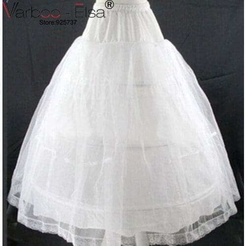 Free Shipping a line wedding petticoat slip size adjustable for waist cheap wedding underskirt petticoat 3 hoop enaguas novia