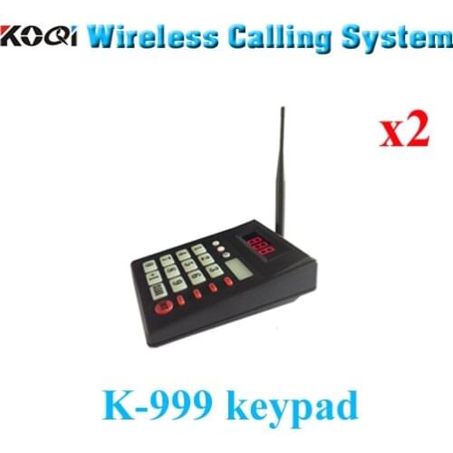 Wireless Queue Calling System With Keypad 2pcs K-999 Can Call 999pcs Callers At The Same Time