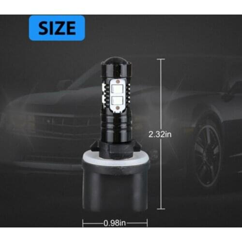 Extremely Bright Max 50W High Power 880 Fog Light Bulbs for DRL or Fog Lights