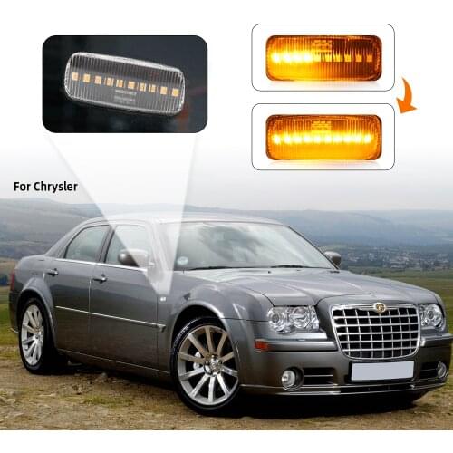 Dynamic Led Side Marker for Jeep patriot compass Turn Signal Light for Chrysler 300C LED Flashing Repeater for dodge Avenger