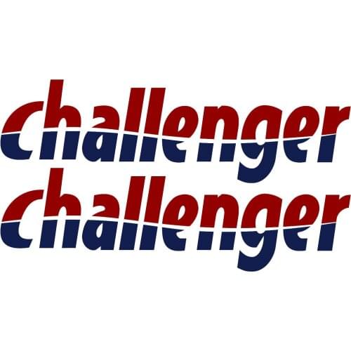 For 2x Challenger 65cm X 19,2cm Aufkleber Sticker Wohnmobil Camper Wohnwagen Caravan Car Styling