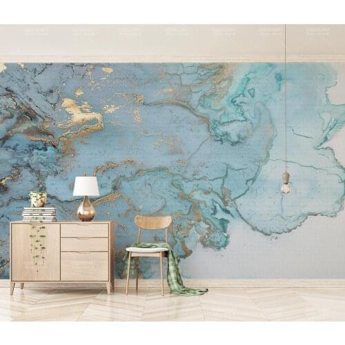 Beibehang custom Photo Mural wallpapers for Living Room 3D Blue bronzing marble TV background murals wall paper home improvement