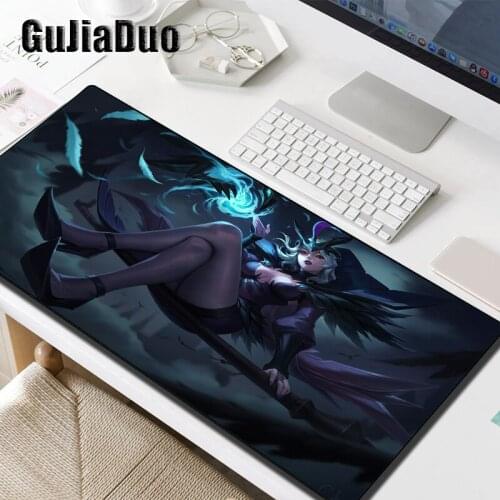 League of Legends LeBlanc Mouse Pad Gamer Computer Pc Desk Mat Large Anime Mousepad Gaming Room Accessories Comics Table Pad Rug