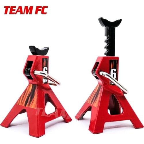 2pcs Metal 6 Ton /3 Ton Scale Jack Stands Height Adjustable Repairing Tool For 1/10 RC Crawler Truck Trx-4 Trx4 Axial SCX10 S321