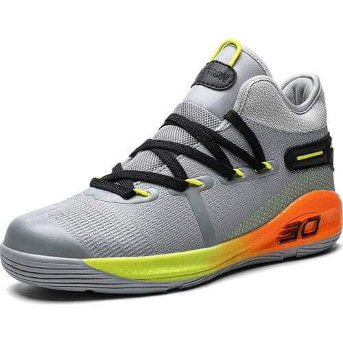 Mens Basketball Shoes Breathable Shock Absorption Non-slip Wear-resistant Sports Shoes Gym Training Sports Shoes