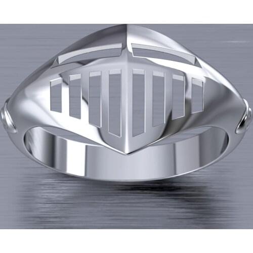 New Hollow Out Design Iron Man Mask Rings for Men Creative Mechanical Cool Finger Ring Retro Jewelry Party Gift