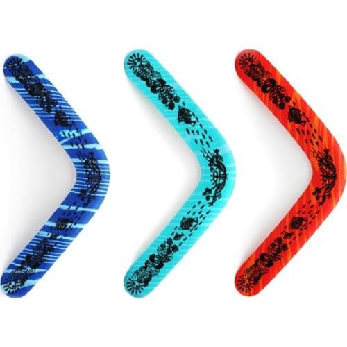 EVA Soft Boomerang Flying Disc Sport Toy Interactive Outdoor Game Education Safety Playset for Family Toddler Children3+ D5QA