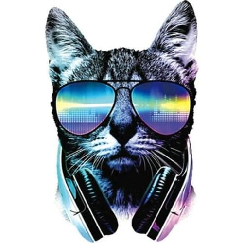 Clothing Patches Music Dog Pattern Iron On Patches Thermal Transfer Printing DIY Stickers for Clothes Fashion Style Decoration