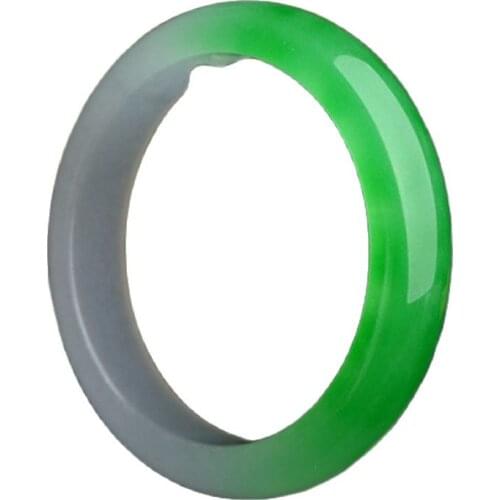 Natural ice semi floating flowers green jade bracelet fresh female carved quartzite jade bracelet bracelet