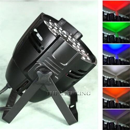 NEW Aluminum alloy LED Par 18x18W RGBWA+UV 6in1 LED Par Can Par led spotlight dj projector wash lighting stage lighting