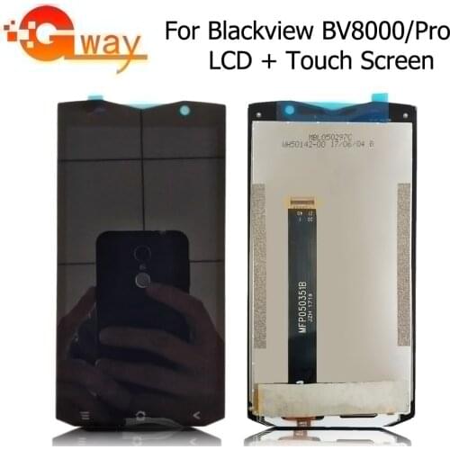 FSTGWAY For Blackview BV8000 LCD Display + Touch Screen Digitizer Assembly For Blackview BV8000 Pro LCD With Frame + Tools