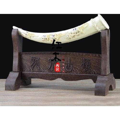 Rosewood incense in wooden knife groove base seat holder base rosewood woodcarving decoration decorative frame groove frame