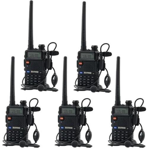 5 pcs/lot BaoFeng UV-5R Walkie Talkie Professional CB Radio Baofeng UV5R Transceiver 128CH 5W