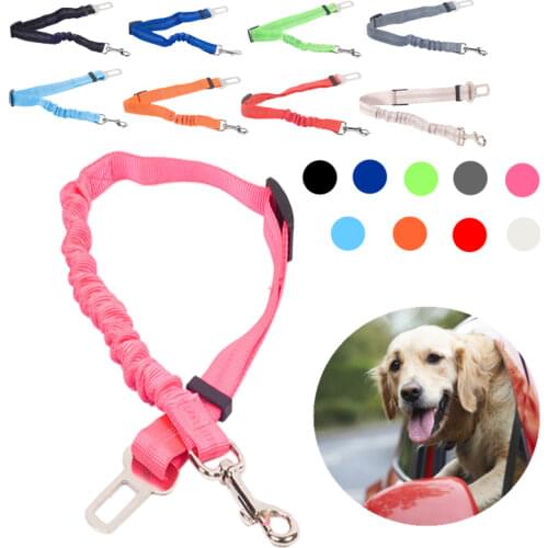 Dog Seat Belt Vehicle Car Pet Puppy Seat Belt Dogs Polyester Adjustable Pet Supplies Premium Car Seat Belt Safety Leash For Dog