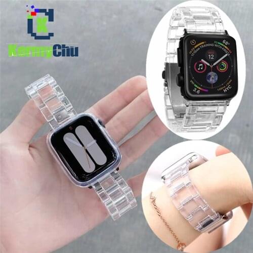 Plastic Sports Band for Apple Watch 40mm 44mm 38mm 42mm Bands Correa Watchband Strap for Iwatch Series 5 4 3 2 1 Bracelet